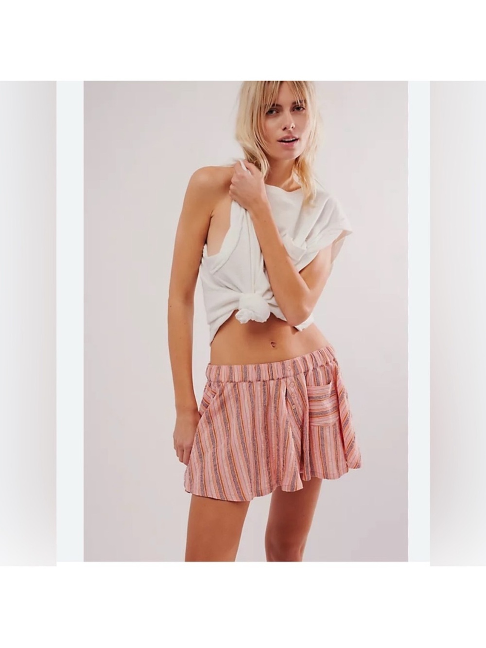 Free people summerhouse micro mini skirt size small
